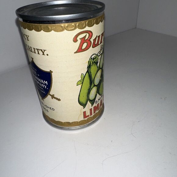 VTG Advertising Edgett But ham CO‎ Newark NY Small Green Lima Beans Can - Picture 6 of 10